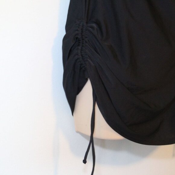 Swimsuits For All One Piece Halter Swimsuit Twisted Ruched Black Size 16 H13539 - Picture 3 of 8